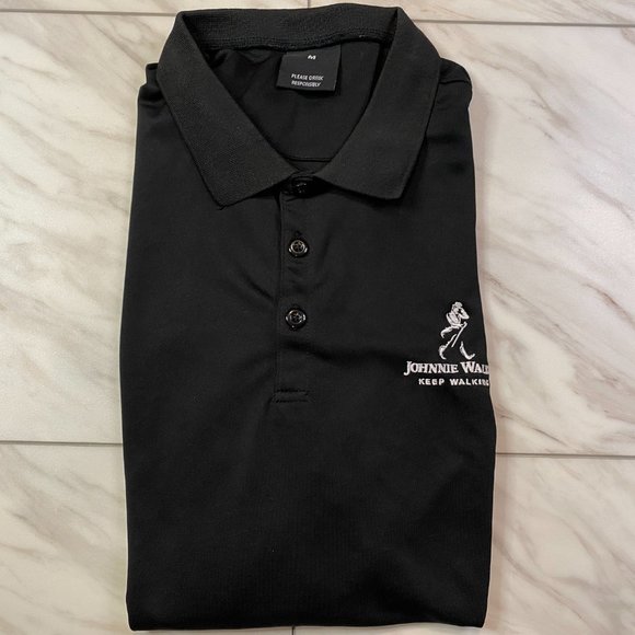Johnnie Walker Black Performance Golf Polo Medium M - Picture 1 of 6